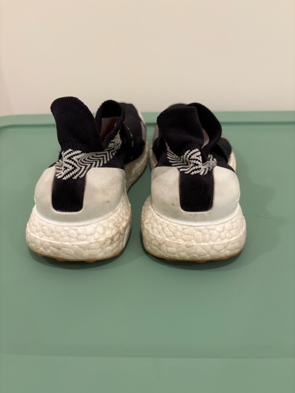 Stella McCartney Adidas Black and White Slip-On Knit Sneakers Women’s 6 - Picture 3 of 4
